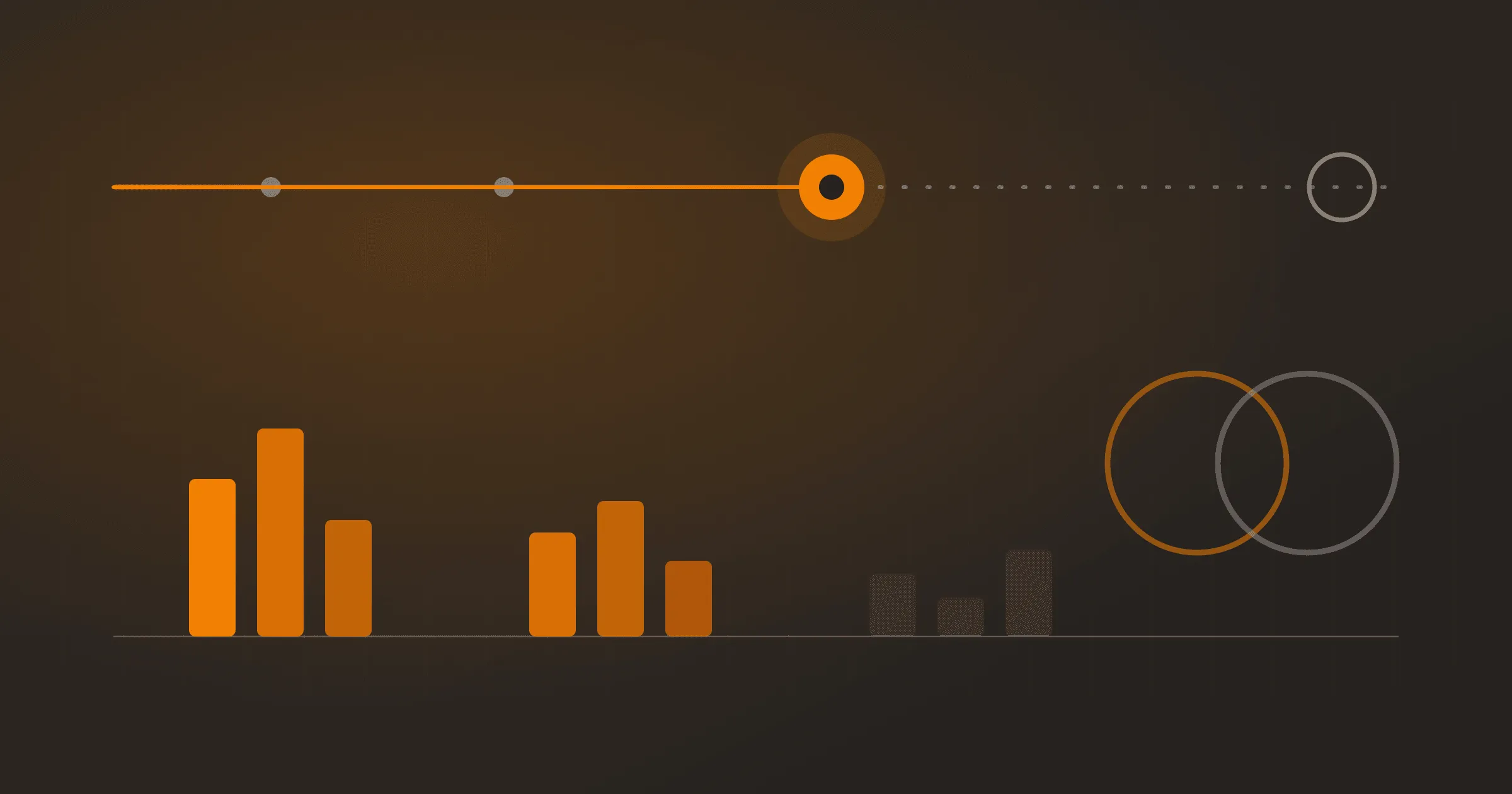 Abstract cover for the second half of CRD VI: two interlocking circular shapes in brand colours above a grid of percentage bars, with a suggested timeline on the right